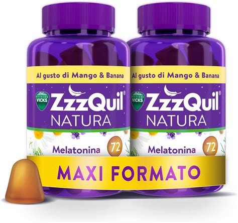 ZzzQuil Natura Melatonina Per Dormire Integratore Con Melatonina Pura