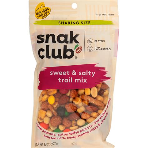 Snak Club Trail Mix Sweet And Salty Sharing Size 8 Oz Delivery Or