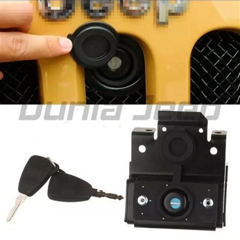 Jual Anti Theft Hood Lock Kit Kunci Kap Mesin Jeep Wrangler Rubicon