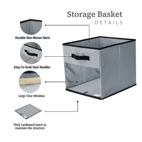 Kallax Storage Baskets w/Transperant Front | DECOMOMO