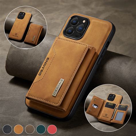 2 In 1 Detachable Magnetic Leather Case For IPhone 14 Pro Max 15 13 12