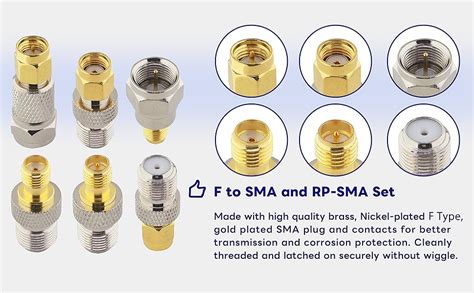 Amazon Boobrie F To Sma Rp Sma Kit Pack F Type To Sma And Rp Sma