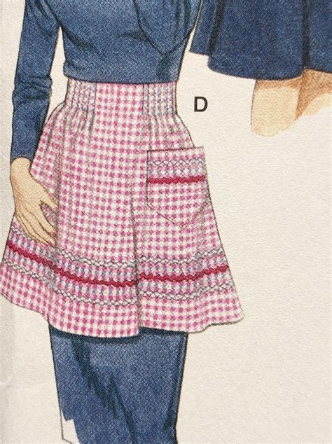 Apron Pattern Simplicity 4282 Cobbler Apron Half Apron With Pockets