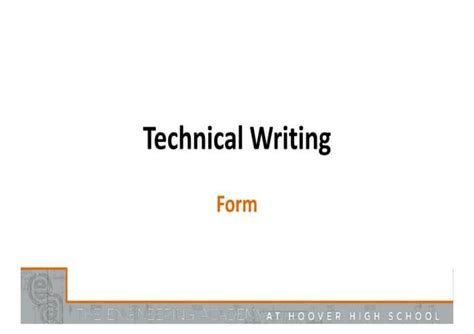 Technical Writing | PPT 