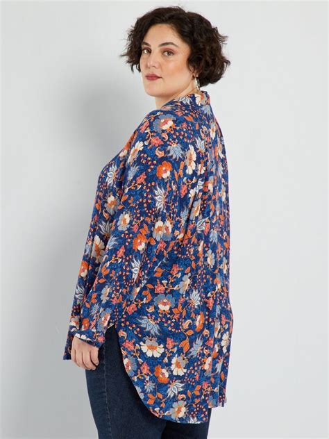 Blouse fluide avec imprimé Bleu Kiabi 20 00