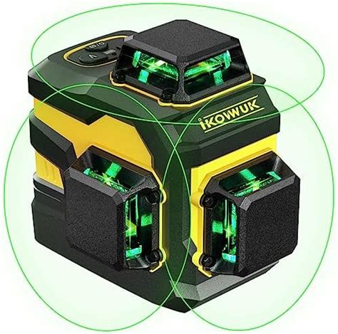 IKOVWUK Laser Level With Tripod 2x360 Self Leveling Green Cross Line