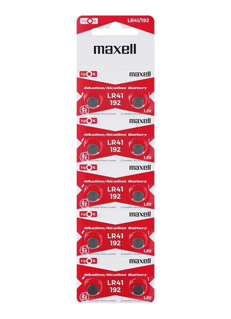 Lr41 Blister 10 Pk Mf 5x2 Maxell