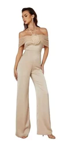 Entero Jumpsuit Mono Cuello Halter Fiesta El