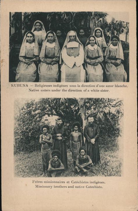 Sacred Heart Fathers Missionary - Group Portraits of Indigenous Papuans and Missionaries Papua ...