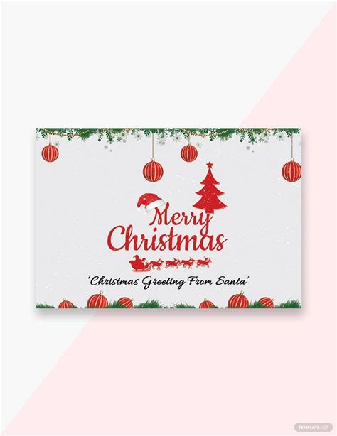 Editable Christmas Card Templates in Word to Download