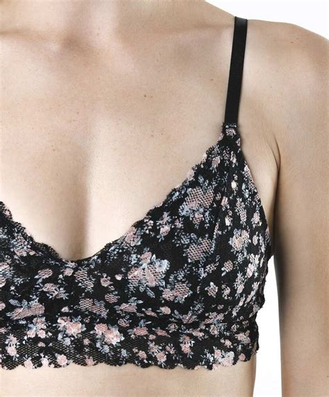 Bralette Mujer Floreado Tricot