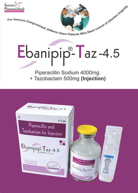 Tocobact Piperacillin And Tazobactam For Injection USP 2gm 250mg