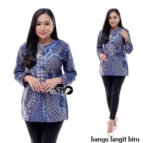 Jual Baju Batik Wanita Modern Monalisa Genes M L Xl Asli Pekalongan