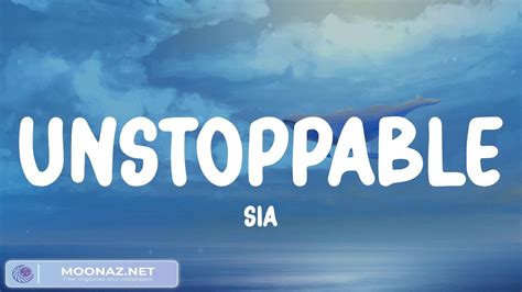 Sia Unstoppable Lyric Video Alan Walker The Spectre Mix Youtube