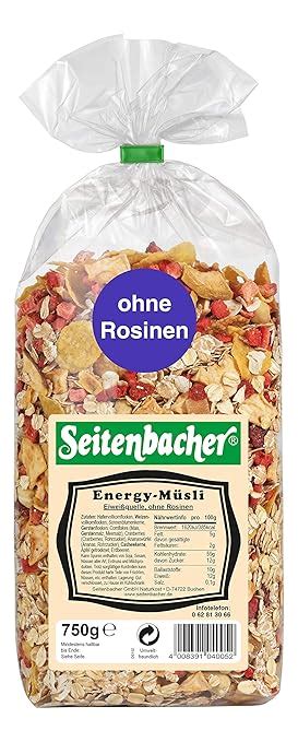 Seitenbacher Energy M Sli I Ohne Rosinen I Vollkorn X G