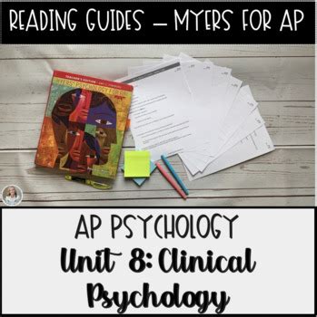 Guided Reading Clinical Psychology Unit Myers Psychology For AP