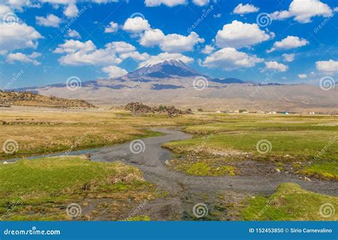 Mount Ararat At The Turkish Armenian Border Stock Photo Image Of