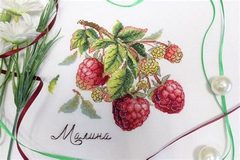 Gifts Of Nature Raspberry Cross Stitch Kit Code Nv Mp Studia