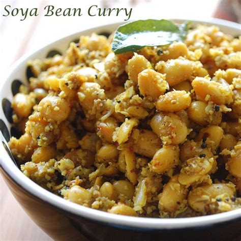 Soya Bean Dry Curry Recipe Soya Bean Recipes Raks Kitchen