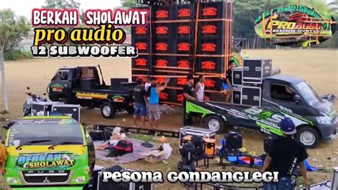 Berkah Sholawat Pro Audio Subwoofer Blitar Perdana Tampil Di Malang