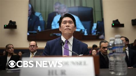 Former Special Counsel Robert Hur Testifies About Biden Classified