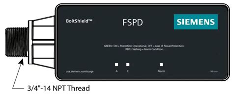 SIEMENS FSPD036 Boltshield FSPD Surge Protective Device User Guide