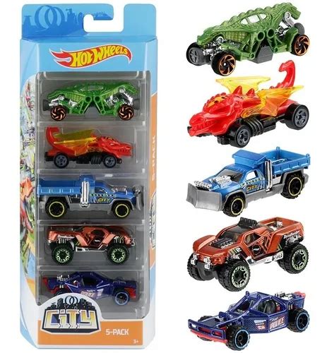 Hot Wheels Set Autitos Surtidos Flames Speedblur Hottruck City