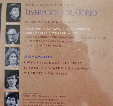 Classic Rock Covers Database Paul Mccartney Paul Mccartneys Liverpool Oratorio With Carl