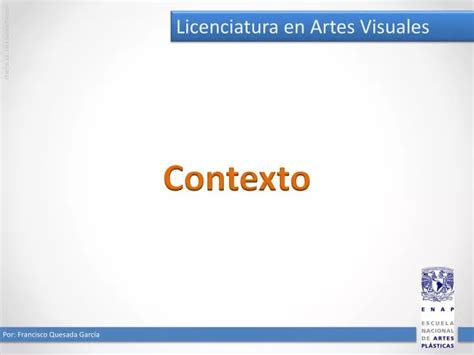 Ppt Licenciatura En Artes Visuales Powerpoint Presentation Free