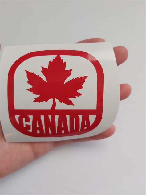 Canada Decal Maple Leaf Decal Vinyl Sticker Canada Day Label