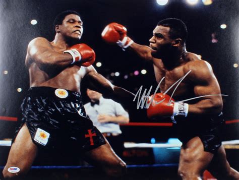 Mike Tyson Signed 16x20 Photo Psa Coa Pristine Auction