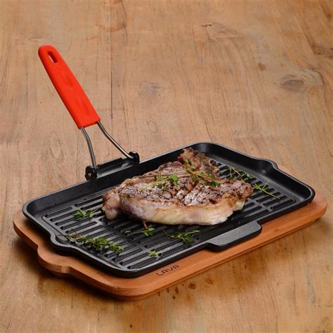 Grill Pan 21 X 36 Cm Cast Iron LAVA KitchenShop