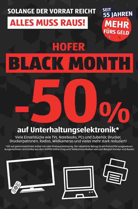 Hofer Black Month Flugblatt Ab Angebote Und Prospekt