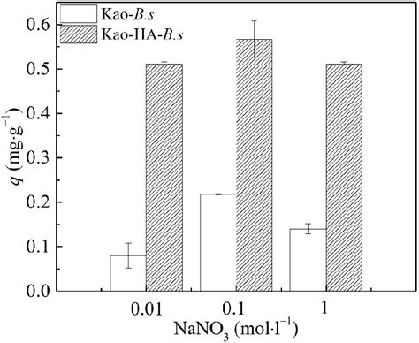 Effect Of Ionic Strength On As V Adsorption On Kao B S And Kao Ha B S