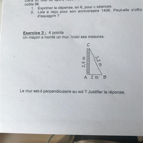 Pourriez Vous Maider Pour Cette Exercice Merci Davance Nosdevoirs Fr