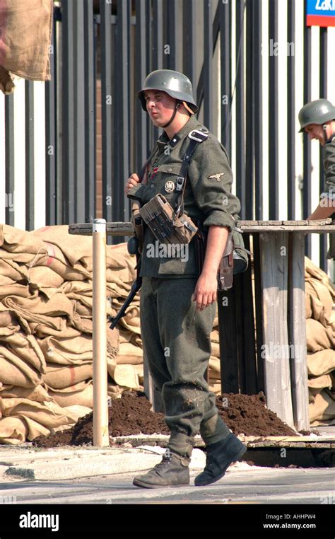 Historical Reenactment Of Warsaw Uprising In During Ii World War