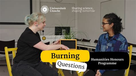 Brandende Vragen Humanities Honours Programme Youtube