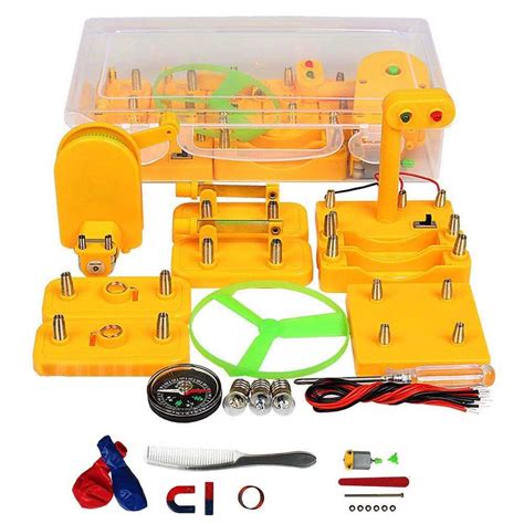 Buy Magnetism Kit Stem Physics Science Lab Basic Circuit Learning Kit Diy Electricity Magnetism