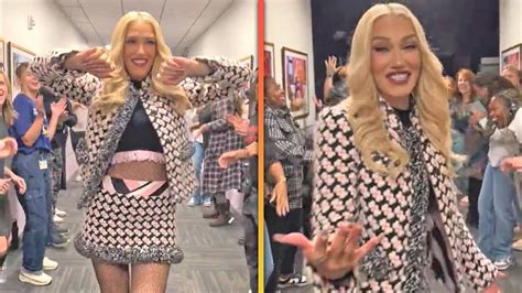 Gwen Stefani Shocked After J Hud S Show Staff Surprises Her With Hollaback Girl Youtube