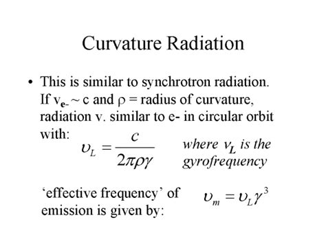 Curvature Radiation