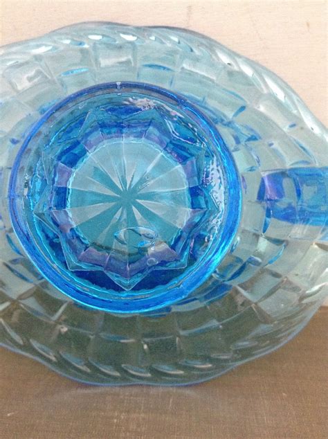 Blue Glass Candy Bowl Bon Bon Dish Nut Bowl Trinket Bowl Etsy