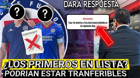 LOS PRIMEROS EN IRSE ESTO PASARIA CON LOS JUGADORES L CRUZ AZUL DARA