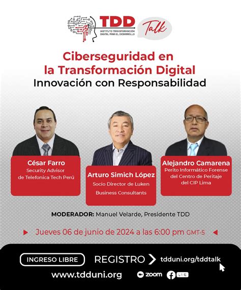 Tdd Talk Ciberseguridad En La Transformaci N Digital Innovaci N