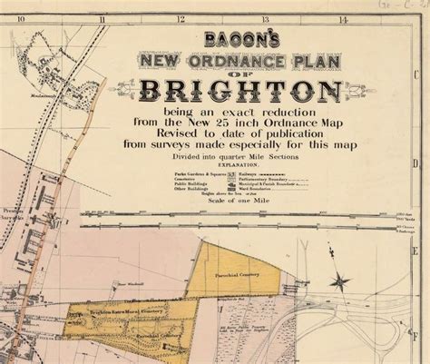 Old Map of Brighton 1890 England Vintage Map Wall Map Print | Brighton ...