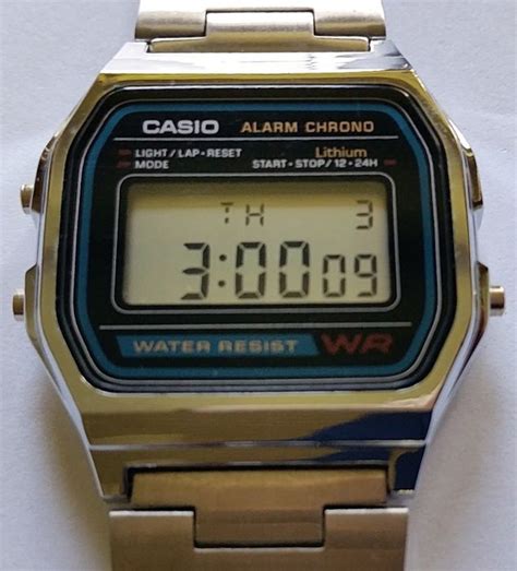 Casio 593 A158wa Alarm Chrono Lcd Quartz Wristwatch Vintage Catawiki