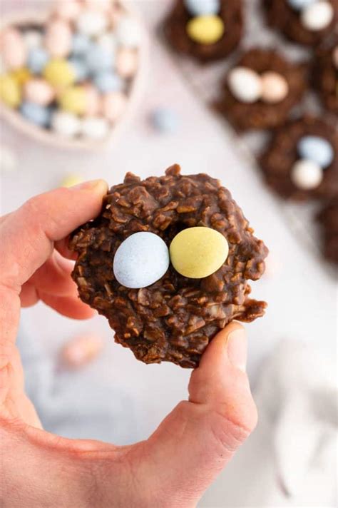 No Bake Birds Nest Cookies The First Year