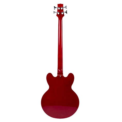 San Francisco Semi Acoustic Bass By Gear4music Wine Red Secondhand At Gear4music