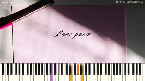 Iu Love Poem Piano Cover Youtube Music