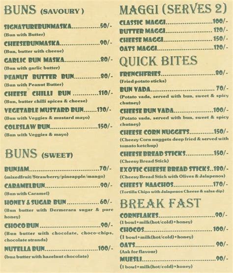 Bun Maska Menu, Menu for Bun Maska, Oshiwara, Andheri West, Mumbai - Zomato