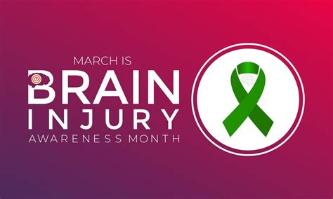 National Brain Injury Awareness Month Vector Illustration Greeting